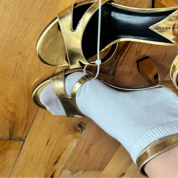 ANTONIO MELANI Gold Women's Heels - Picture 2 of 3